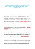 JB LEARNING EMT FINAL EXAM 2026 QUESTIONS &NewLine;and CORRECT DETAILED ANSWERS ALREADY &NewLine;GRADED A&plus; 