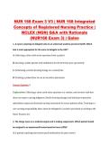 NUR 168 Exam 3 V3 &vert; NUR 168 Integrated &NewLine;Concepts of Registered Nursing Practice &vert; &NewLine;NCLEX &lpar;NGN&rpar; Q&A with Rationale &NewLine;&lpar;NUR168 Exam 3&rpar; &vert; Galen