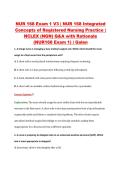 NUR 168 Exam 1 V3 &vert; NUR 168 Integrated &NewLine;Concepts of Registered Nursing Practice &vert; &NewLine;NCLEX &lpar;NGN&rpar; Q&A with Rationale &NewLine;&lpar;NUR168 Exam 1&rpar; &vert; Galen 