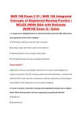 NUR 168 Exam 2 V1 &vert; NUR 168 Integrated &NewLine;Concepts of Registered Nursing Practice &vert; &NewLine;NCLEX &lpar;NGN&rpar; Q&A with Rationale &NewLine;&lpar;NUR168 Exam 2&rpar; &vert; Galen