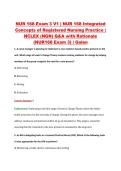 NUR 168 Exam 3 V1&ndash;V3 &vert; NUR 168 Integrated Concepts of Registered Nursing Practice &vert; Galen College of Nursing &vert; NCLEX &lpar;NGN&rpar; Q&A with Rationale &lpar;NUR168 Exam 3&rpar;
