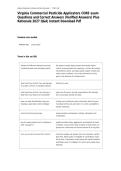 Virginia Commercial Pesticide Applicators CORE exam  Questions and Correct Answers &lpar;Verified Answers&rpar; Plus Rationale 2027 Q&A&vert; Instant Download Pdf&NewLine;&NewLine;Virginia Commercial Pesticide Applicators CORE exam  Questions and Correct Answers &lpar;Verified Answers&rpar; Pl