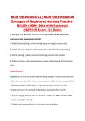 NUR 168 Exam 4 V2 &vert; NUR 168 Integrated &NewLine;Concepts of Registered Nursing Practice &vert; &NewLine;NCLEX &lpar;NGN&rpar; Q&A with Rationale &NewLine;&lpar;NUR168 Exam 4&rpar; &vert; Galen