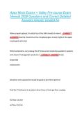 Apex Mock Exams &plus; Valley Pre-course Exam &NewLine;Newest 2026 Questions and Correct Detailed &NewLine;Answers Already Graded A&plus; 