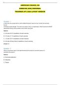 AMERICAN COUNCIL ON &NewLine;EXERCISE &lpar;ACE&rpar; PERSONAL &NewLine;TRANINER &lpar;PT&rpar; 2026 LATEST VERSION