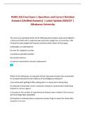 NURS 316 Final Exam &vert; Questions and Correct Detailed Answers &lpar;Verified Answers&rpar; &vert; Latest Update 2026&sol;27 &vert; Athabasca University