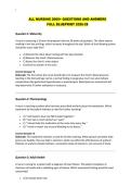 ALL NURSING 2000&plus; QUESTIONS AND ANSWERS