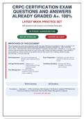 CRPC Certification Exam Questions & Answers 2024 &vert; 230 Graded A&plus; Q&A with Rationales &vert; Updated for Latest Retirement Planning Guidelines & SECURE Act 2&period;0&NewLine;&NewLine;