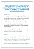 ATI RN Community Health CMS Proctored Exam &NewLine;Evaluation Assessment Technologies Institute &lpar;ATI&rpar; &NewLine;Content Mastery Series Community Health Nursing &ndash; &NewLine;2026&sol;2027 Academic Year Verified Questions and &NewLine;Answers for Registered Nurses