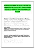 NURS 5315 ADVANCED PATHOPHYSIOLOGY &NewLine;EXAMS 1-5 2026&sol;2027 &vert; UTA Latest Updated &NewLine;Verified & Complete &vert; Pass Guaranteed - A&plus; &NewLine;Graded