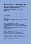 PAEA EOR IM MISS 2026 COMPREHENSIVE EXAM QUESTIONS &vert;FREQUENTLY TESTED QUESTIONS &vert;RECENTLY TESTING REAL EXAM QUESTIONS&vert;VERIFIED SOLUTIONS &lpar;100&percnt; CORRECT&rpar;&excl;