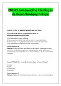 PB0522 Samenvatting Inleiding in &NewLine;de Gezondheidspsychologie
