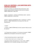 SCMA 451 MIDTERM 1&lowbar;102 QUESTIONS WITH VERIFIED ANSWERS&comma;100&percnt;CORRECT