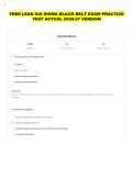 FREE LEAN SIX SIGMA BLACK BELT EXAM PRACTICE TEST ACTUAL 2026-27 VERSION