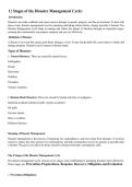 Emergency and Disaster Management