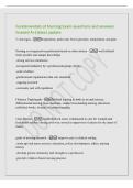 Fundamentals of Nursing Exam questions and answers&NewLine;Graded A&plus;&vert;latest update&NewLine;5 vital signs - respirations&comma; pulse rate&comma; blood pressure&comma; temperature&comma; and pain&NewLine;Nursing is recognized as profession based on what criteria - -well defined&NewLine;body specific and uni