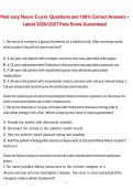 Medical-Surgical Nursing&colon; Neurology Exam &ndash; 2026&sol;2027 &ndash; Practice Questions with Verified Answers