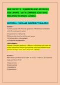NUR 235 TEST 1 &vert; QUESTIONS AND ANSWERS &vert; &NewLine;2026 UPDATE &vert; WITH COMPLETE SOLUTIONS - &NewLine;MIDLANDS TECHNICAL COLLEGE&period;