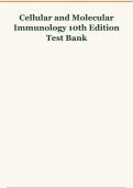 Cellular and Molecular Immunology 10th Edition Test Bank 