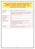 CRCR EXAM TEST BANK LATEST WITH QUESTIONS AND&NewLine;CORRECT ANSWERS &lpar;VERIFIED ANSWERS&rpar; 100&percnt;&NewLine;COMPLETE - 229 Questions and Answers Already Graded A&plus;&NewLine;Premium Exam Tested And Verified