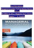SOLUTION MANUAL Managerial Accounting Tools for Business Decision Making 9th Edition by Jerry J&period; Weygandt&comma; Paul D&period; Kimmel All Chapters 1-14&comma; Complete