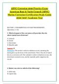 ABYC Corrosion 2026 Practice Exam &NewLine;American Boat & Yacht Council &lpar;ABYC&rpar; &NewLine;Marine Corrosion Certification Study Guide &NewLine;2026&sol;2027 Academic Year