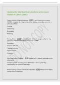 Hondros Nur 155 final Exam questions and answers&NewLine;Graded A&plus;&vert;latest update&NewLine;Tanner's Model of Clinical Judgement - A model based on how a nurse&NewLine;THINKS&comma; it explains the 4 steps in the critical thinking process that nurses use to&NewLine;solve any problem&colon;