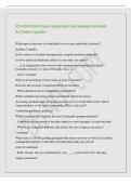 ICS 400 FEMA Exam questions and answers Graded&NewLine;A&plus;&vert;latest update&NewLine;What type of structure is established over several individual incidents&quest;&NewLine;Incident Complex&NewLine;In the context of incident management&comma; complex incidents generally&colon;&NewLine;Involve multi-jurisdictional