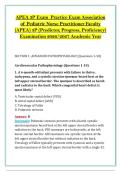 APEA 3P Exam  Practice Exam Association &NewLine;of Pediatric Nurse Practitioner Faculty &NewLine;&lpar;APEA&rpar; 3P &lpar;Predictor&comma; Progress&comma; Proficiency&rpar; &NewLine;Examination 2026&sol;2027 Academic Year