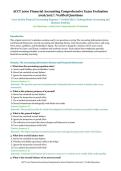 ACCT 2000 Financial Accounting Comprehensive Exam Evaluation &ndash; Lowe-Ardoin Financial Accounting Sequence &ndash; 2026&sol;2027 Academic Year &ndash; Verified Questions and Answers for Undergraduate Accounting and Business Students