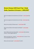  &NewLine;Breeze Airways A220 Exam Prep &vert; Study &NewLine;Guide&comma; Questions & Answers &vert; 2026&sol;2027 &NewLine;