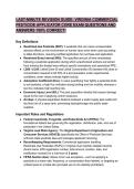 Virginia Commercial Pesticide Applicator Core Exam Last-Minute Revision Guide 2026&sol;2027 &ndash; 100&percnt; Correct Study Guide&comma; Key Definitions & Practice Test