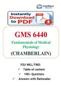 GMS 6440 Fundamentals of Medical Physiology  2026&sol;2027&colon; 100&plus; Questions and Answers with Rationales &vert; Latest Verified Guide Graded A&plus;