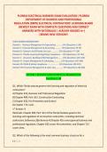 FLORIDA ELECTRICAL BUSINESS EXAM EVALUATION &vert;FLORIDA &NewLine;DEPARTMENT OF BUSINESS AND PROFESSIONAL  &NewLine;REGULATION &lpar;DBPR&rpar; ELECTRICAL CONTRACTORS' LICENSING BOARD &NewLine;&vert;NEWEST EXAM WITH COMPLETE QUESTIONS AND CORRECT &NewLine;ANSWERS WITH RATIONALES &vert; ALREADY GRADE