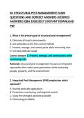 BC Structural Pest Management Exam Questions and Correct Answers &vert; Comprehensive Practice Guide