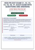 HESI PN Exit Exam 2026 &vert; V1-V7 Full Test Bank &vert; 239 Questions with Rationales & NGN &vert; Guaranteed Pass