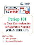 Periop 101 Final Exam  2026&sol;2027&colon; 100&plus; Questions and Answers with Rationales &vert; Latest Verified Guide Graded A&plus;