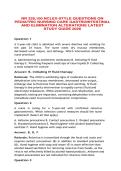 NR328 Pediatric Nursing Care &ndash; Gastrointestinal and Elimination Alterations NCLEX-Style Practice Study Guide Latest Edition &lpar;2026&rpar;