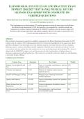 ILLINOIS REAL ESTATE EXAM  PACKAGE  2025-2026