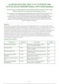 ALABAMA BOATING TEST V1 & V2 NEWEST 2026&NewLine;ACTUAL EXAM &vert; 2026&sol;2027 Edition &vert; 250 Verified Questions& V2 NEWEST 2026&NewLine;ACTUAL EXAM &vert; 2026&sol;2027 Edition &vert; 250 Verified Questions