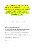 PSI TEST PREP STUDY FOR PMHC EXAM WITH ACCURATE QUESTIONS AND ANSWERS &lpar;VERIFIED ANSWERS&rpar; &vert; LATEST &lpar;2026&sol;2027&rpar; UPDATED VERSION &vert; 100&percnt; GUARANTEED PASS &lbrace;JUST RELEASED&rcub;