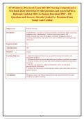 ATI Pediatrics Proctored Exam 2023 RN Nursing Comprehensive&NewLine;Test Bank 2025&sol; 2026 EXAM with Questions and Answers&sol;Plus a&NewLine;Rationale Updated 2026 A&plus;&sol;Instant Download PDF - 250&NewLine;Questions and Answers Already Graded A&plus; Premium Exam&NewLine;Tested And Verified