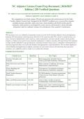 NC Adjuster License Exam 2026-2027 QUESTIONS AND ANSWERS ALREADY GRADED A&plus;&period; 100&percnt; Verified&NewLine;Solutions &vert; Updated Per Latest Guidelines &vert; Graded A&plus;