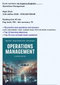 Summary Operations Management 11th edition 2026 - &sol; 9781292759449 &sol; &plus; practice test &plus; learning objectives &plus; core concepts