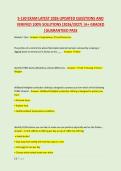 S-130 EXAM LATEST 2026 UPDATED QUESTIONS AND &NewLine;VERIFIED 100&percnt; SOLUTIONS &lpar;2026&sol;2027&rpar; &vert;A&plus; GRADED &NewLine;&vert;GUARANTEED PASS