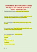 CCDS IBHRE EXAM LATEST 2026 UPDATED QUESTIONS &NewLine;AND VERIFIED 100&percnt; SOLUTIONS &lpar;2026&sol;2027&rpar; &vert;A&plus; &NewLine;GRADED &vert;GUARANTEED PASS 