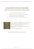 NCLEX RN ACTUAL EXAM 2026 &vert; 150 NGN Questions with Detailed Rationales &vert; Next Generation NCLEX Clinical Judgment Prep &vert; Pass Guaranteed - A&plus; Graded&NewLine;&NewLine;