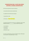 DIVEMASTER FINAL EXAM &ndash; B LATEST 2026 UPDATED &NewLine;QUESTIONS &vert;A&plus; GRADED &vert;GUARANTEED PASS