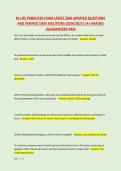 NJ LIFE PRODUCER EXAM LATEST 2026 UPDATED QUESTIONS &NewLine;AND VERIFIED 100&percnt; SOLUTIONS &lpar;2026&sol;2027&rpar; &vert;A&plus; GRADED &NewLine;&vert;GUARANTEED PASS