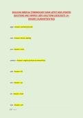 SKILLSUSA MEDICAL TERMINOLOGY EXAM LATEST 2026 UPDATED &NewLine;QUESTIONS AND VERIFIED 100&percnt; SOLUTIONS &lpar;2026&sol;2027&rpar; &vert;A&plus; &NewLine;GRADED &vert;GUARANTEED PASS